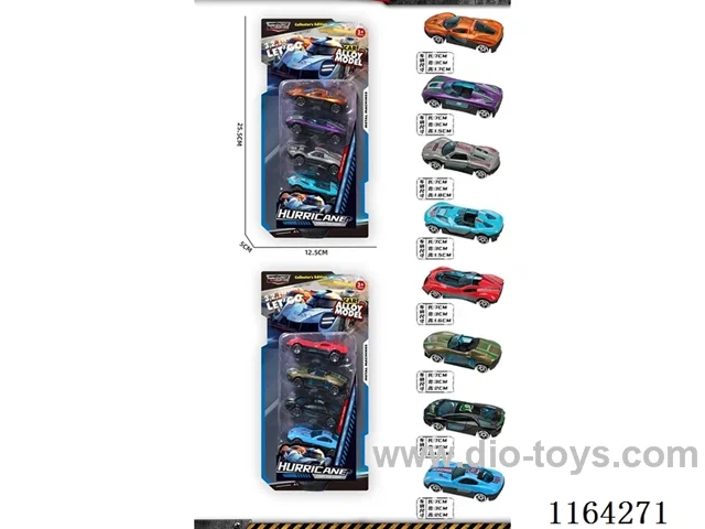1:72 Sliding Alloy Car (racing)