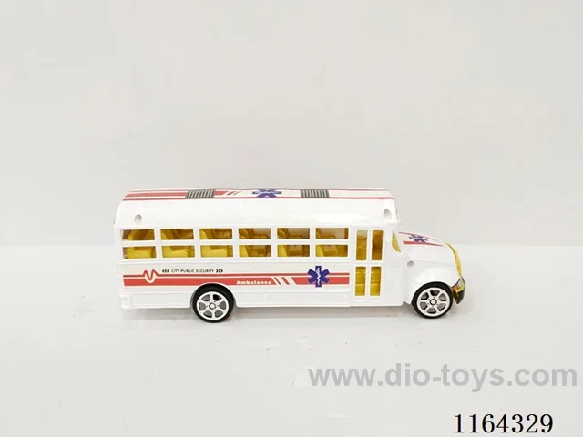 Solid color inertial ambulance bus
