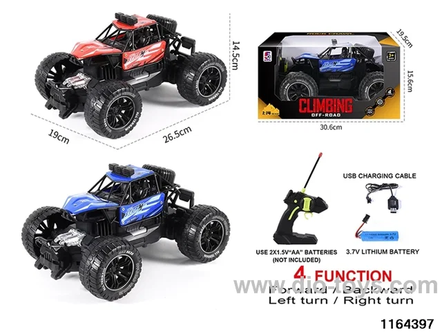1:14 4ch RC Climbing vehicle (electricity included)