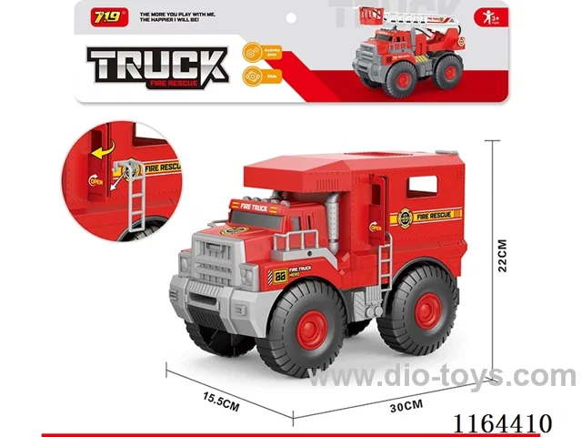 sliding fire rescue vehicle