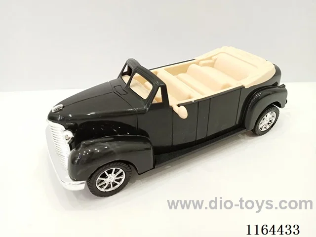 Black inertial classic car