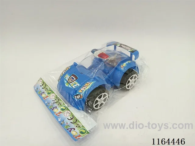 Solid-colored cable police car with lights