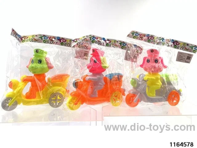 Elephant on a motorbike with pull string