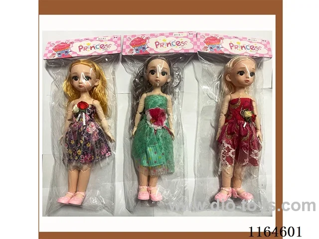 3D Eye 12 "12 joint doll (multiple mixed) Girls toy Barbie Surprise doll children play house toys