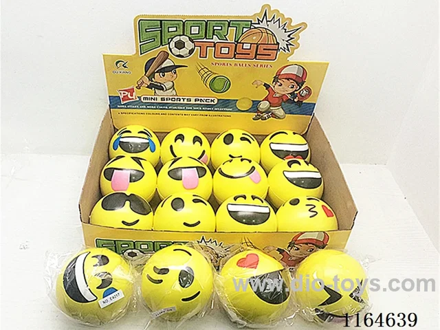 12 4-inch PU balls with multiple expressions