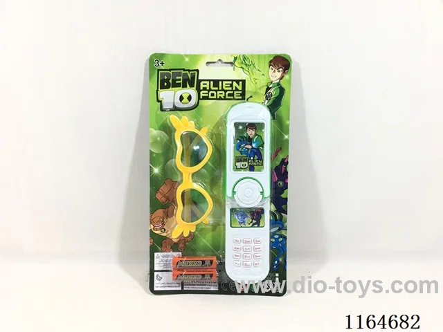 Cell phone with battery glasses