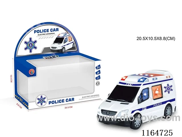 Electric Universal Light Music Police Car (Body pad printing)