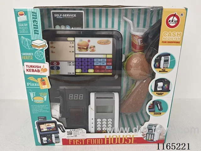 Self-help play house cash register