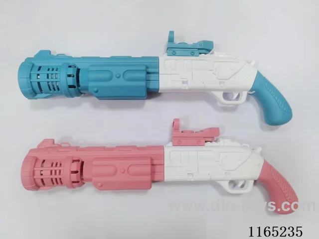 B/O 10 holes rifle bubble machine/2colours mix/batteries not included