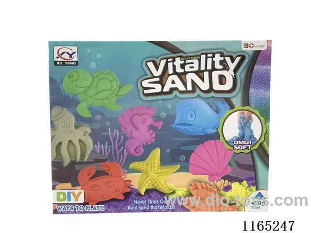 400g Space Sand + Sea Life Sand Mould 8 Pieces