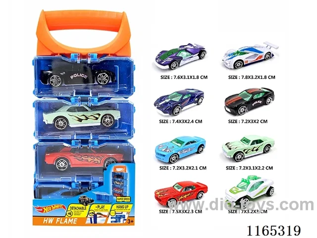 Alloy Car DIY Carrying Case 4pcs