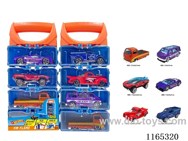 Alloy Car DIY Carrying Case 4pcs
