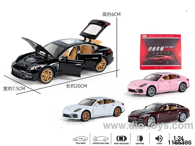 1: 24 turn alloy car with sound and light music