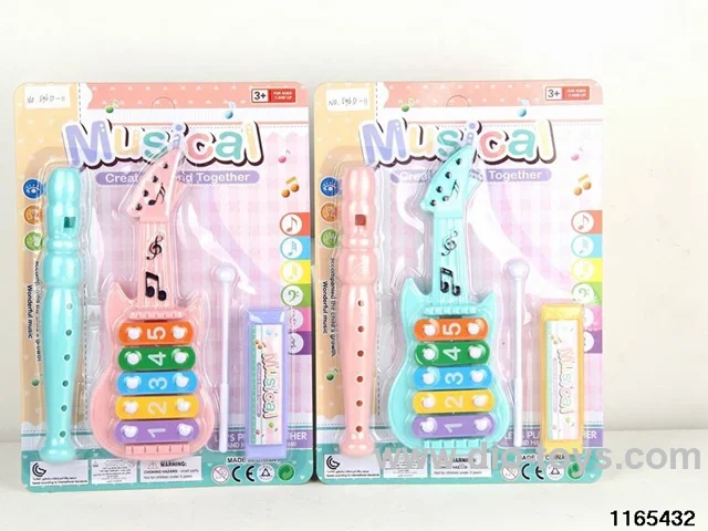 Flute, guitarist playing, harmonica