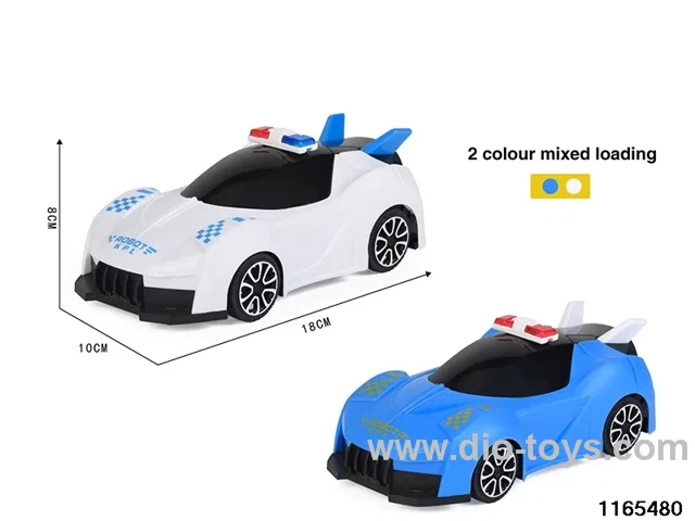 Pull line police car with lights