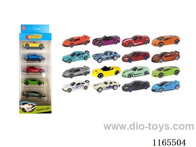 1:64 5PCS free wheel alloy car 8PCS