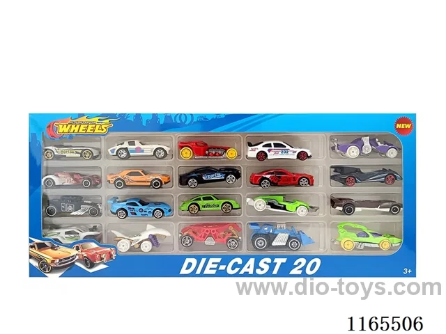 1:64 20PCS free wheel alloy car
