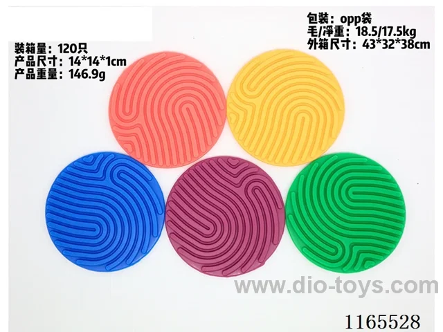 Sensory Panel - Circle (with 10 silicone tubes)