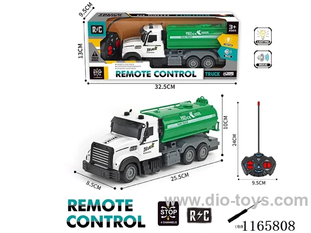 4ch sanitation rc car not included battery (3*AA+2*AA)