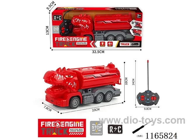 4ch dinosaur fire rc car not included battery (3*AA+2*AA)