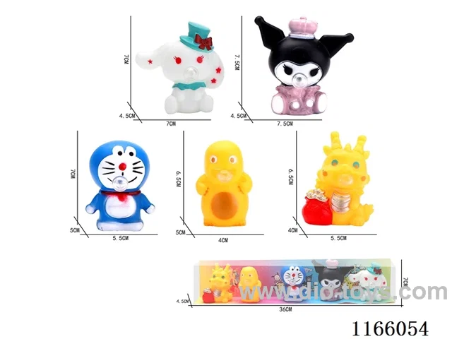 Vinyl Cartoon Bubble Blowing Set