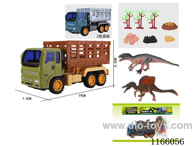 Inertia Dinosaur Car Transporter Set (2 Dinosaurs)