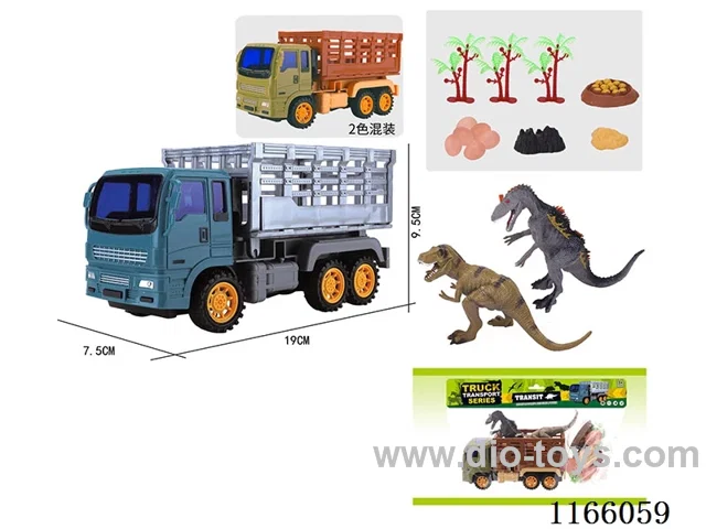 Inertia Dinosaur Car Transporter Set (2 Dinosaurs)