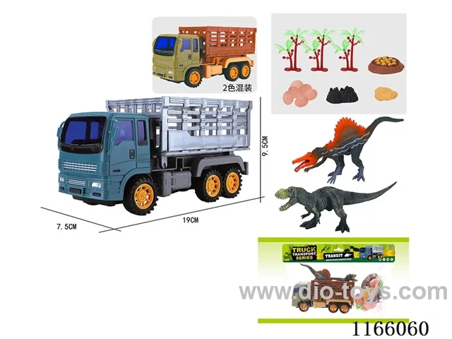 Inertia Dinosaur Car Transporter Set (2 Dinosaurs)