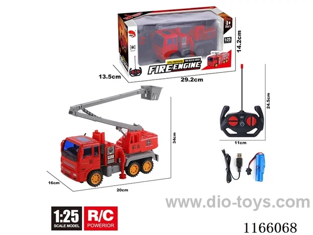 4ch rc fire fighting rescue truck