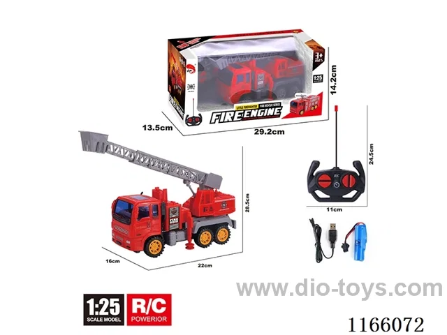 4ch rc fire fighting ladder truck