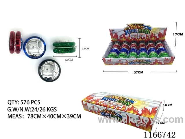 Electroplated football lighted yo-yo lighted clutch yo-yo
