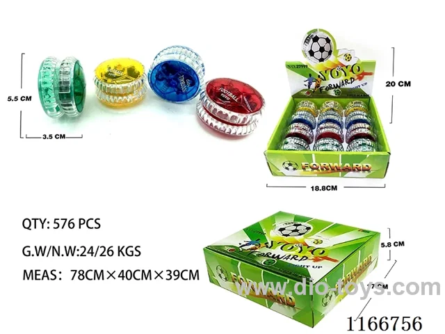 Bright Body 4 Colours Bright Football Lights Clutch Yoyo