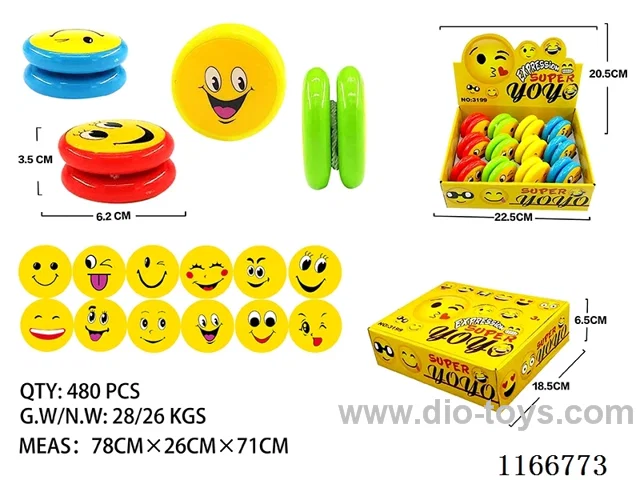 Speed 4 Solid 12 Emoji Lighted Yoyo