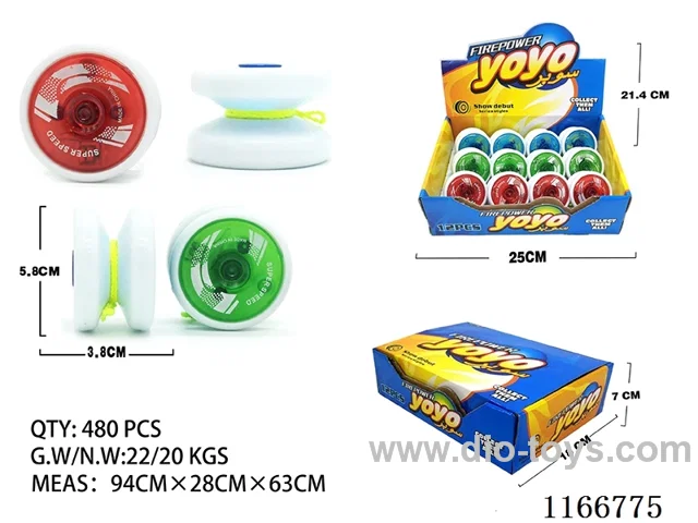 Double-sided blue light triple axle double-sided light yo-yo