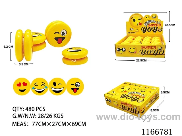 Extreme Clutch Solid Yellow 4 Figure Lighted Clutch Yoyo