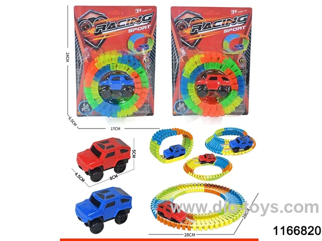 track car in color box