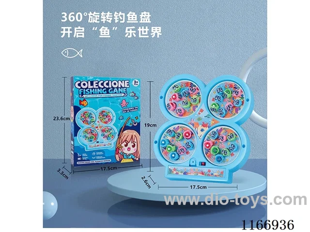 Four Disc Electric Musical Fishing Table
