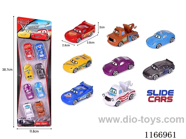 free wheel car set 8PCS