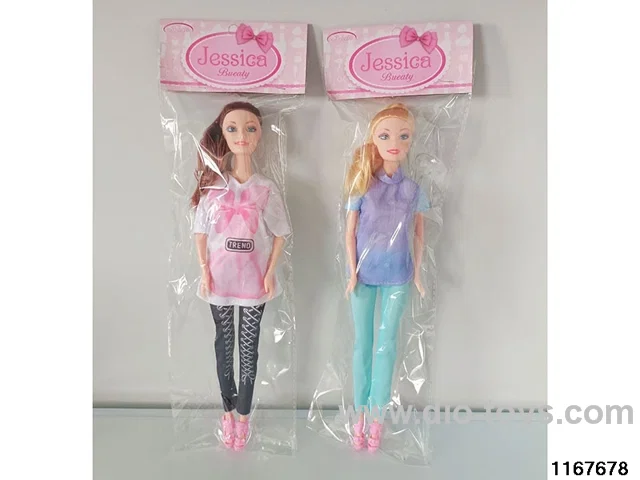 11 inch 5 jointed doll set