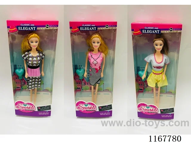 11 "full-body doll /3 models mixed