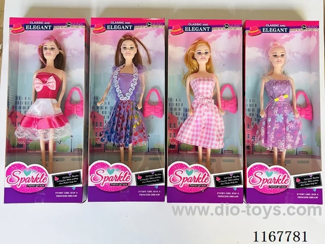 11 "full-body doll /4 models mixed