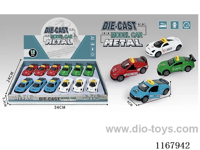 4PCS 1:43 Double Door Openable Alloy Pullback Car