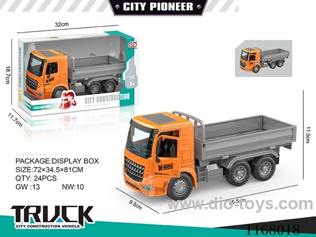 Inertia door-opening truck