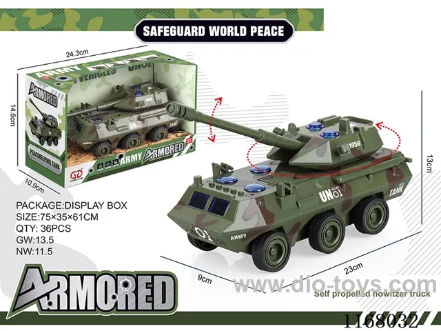 Inertial Self-propelled Howitzer Vehicle Green