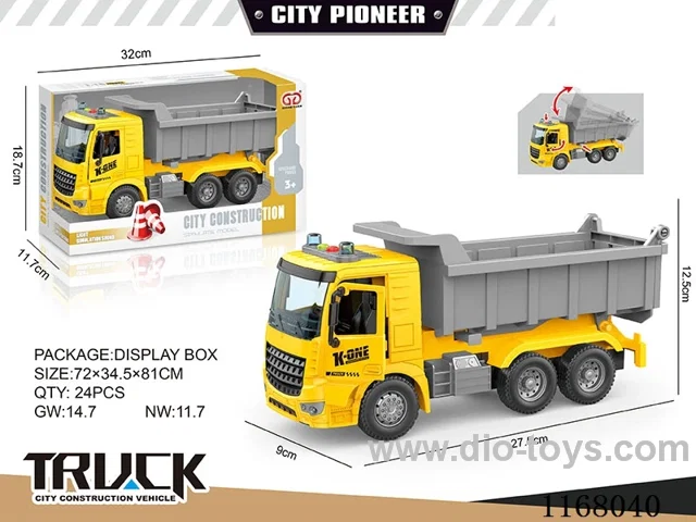 1:16 Inertia door openable sound and light dongfeng vehicle (2 keys)
