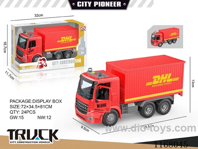 1:16 Inertia can open the door sound and light mail truck (2 keys)