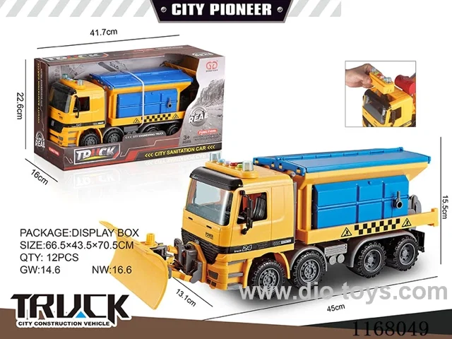 Lighted inertia snowplough (4 keys)