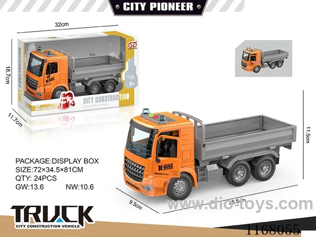 1:16 Inertia openable sound and light truck (2 keys)