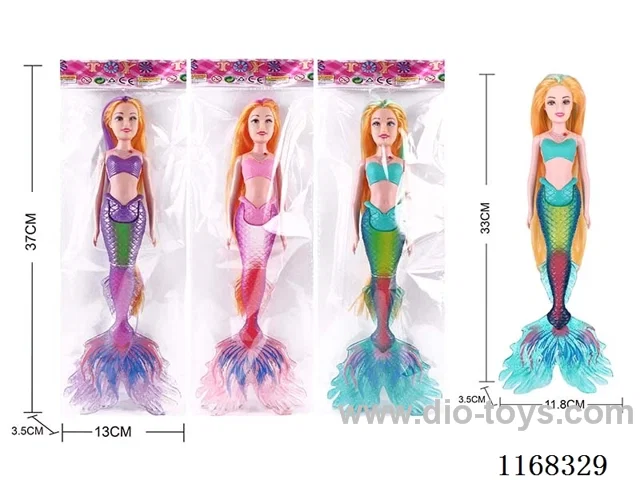 33.5CM Light Up Mermaid (3 Colours Mixed) 2*AG13 included