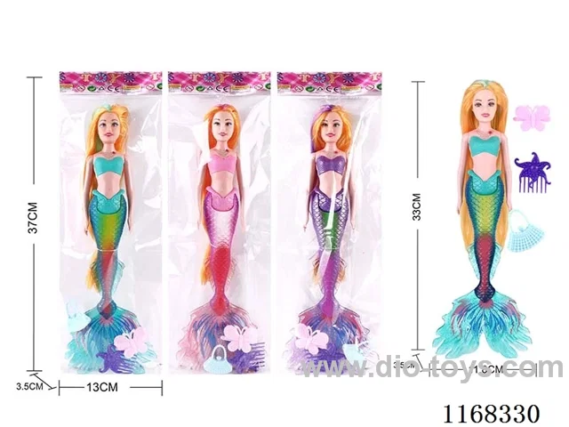 33.5CM Lighted Mermaid + 4 Animals (3 Colours Mixed) 2*AG13 included
